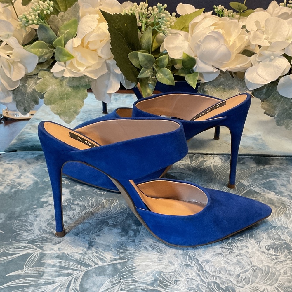 Aqua Royal Blue Stiletto Heels